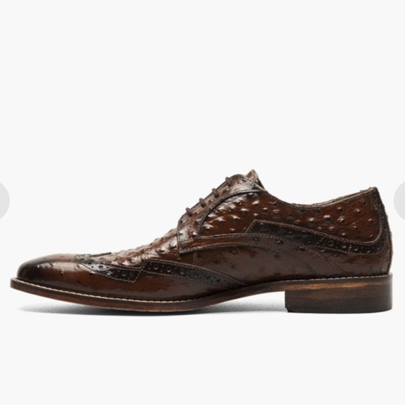Stacy Adams Shoes - GENNARO
Wingtip Oxford Men’s Size 7.5 Cognac NEW - Picture 13 of 16